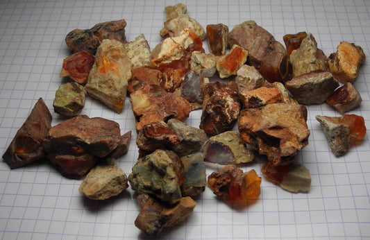 Fire Opal - 590.5ct - Hand Select Gem Rough - prettyrock.com