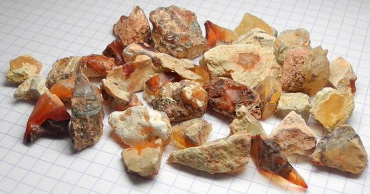 Fire Opal - 320ct - Hand Select Gem Rough - prettyrock.com