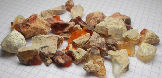 Fire Opal - 257ct - Hand Select Gem Rough - prettyrock.com