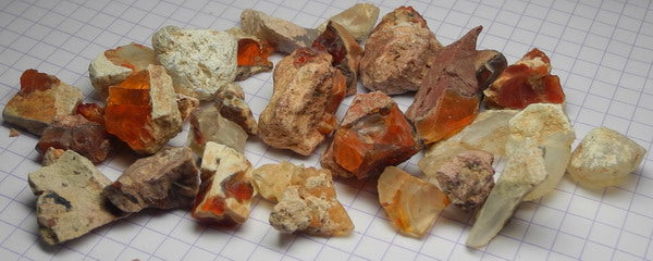 Fire Opal - 257ct - Hand Select Gem Rough - prettyrock.com