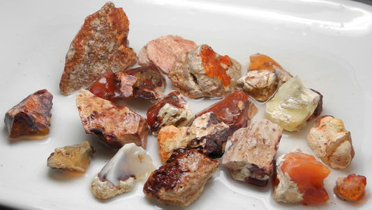 Fire Opal - 362ct - Hand Select Gem Rough - prettyrock.com