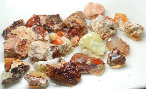 Fire Opal - 362ct - Hand Select Gem Rough - prettyrock.com