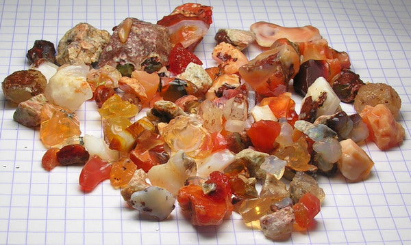 Fire Opal - 439.5ct - Hand Select Gem Rough - prettyrock.com