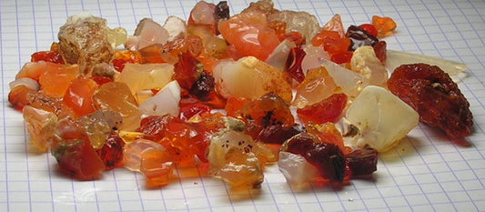Fire Opal - 297ct - Hand Select Gem Rough - prettyrock.com