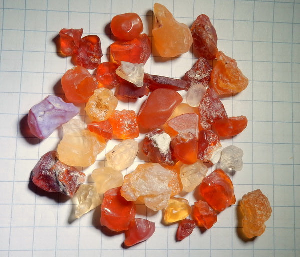 Fire Opal - 119ct - Hand Select Gem Rough - prettyrock.com