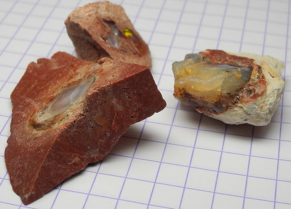 Fire Opal - 76ct - Hand Select Gem Rough - prettyrock.com