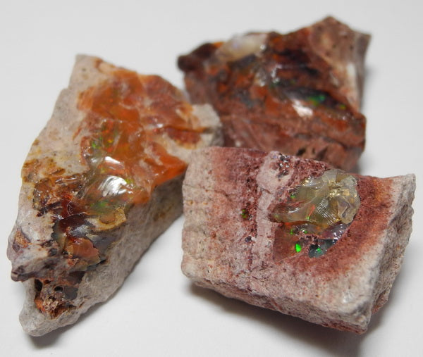 Fire Opal - 107.5ct - Hand Select Gem Rough - prettyrock.com