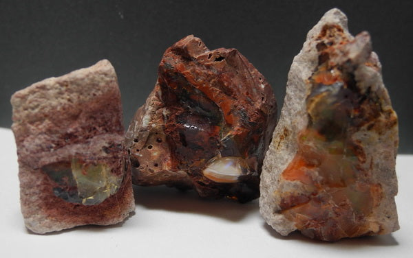 Fire Opal - 107.5ct - Hand Select Gem Rough - prettyrock.com