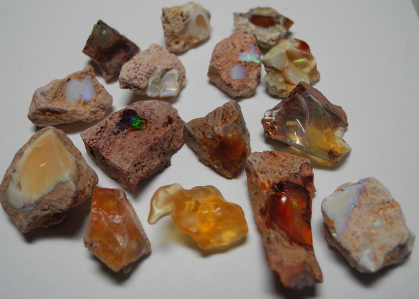 Fire Opal - 90ct - Hand Select Gem Rough - prettyrock.com