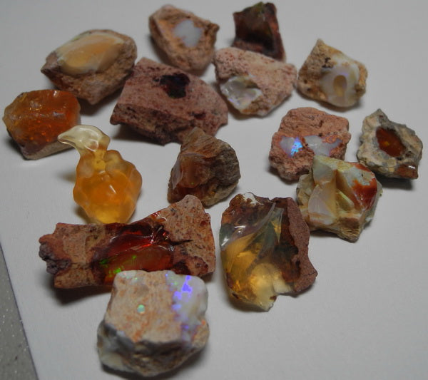 Fire Opal - 90ct - Hand Select Gem Rough - prettyrock.com