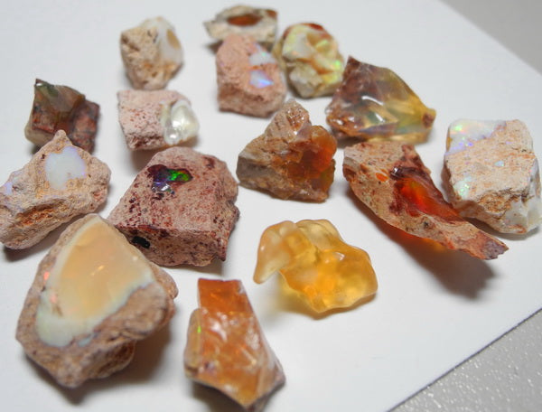 Fire Opal - 90ct - Hand Select Gem Rough - prettyrock.com