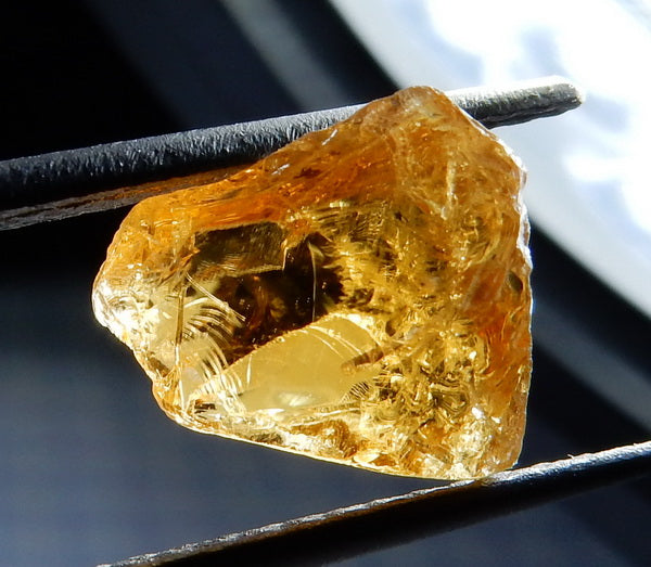 Golden Tourmaline - 10.1ct - Hand Select Gem Rough - prettyrock.com