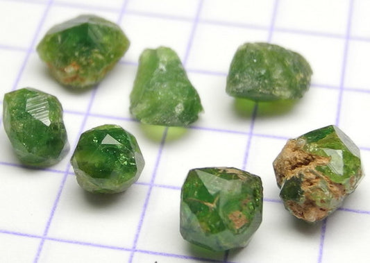 green garnet - 5.26ct - Hand Select Gem Rough - prettyrock.com