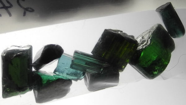 Green Tourmaline - 24.25ct - Hand Select Gem Rough - prettyrock.com