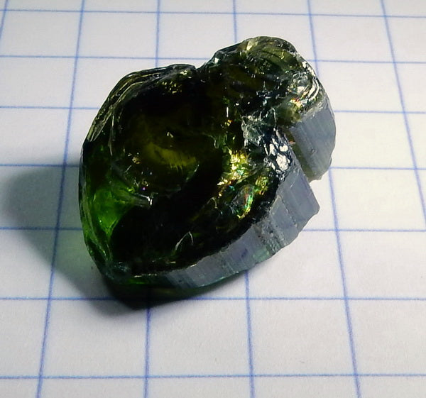 Green Tourmaline - 22.6ct - Hand Select Gem Rough - prettyrock.com