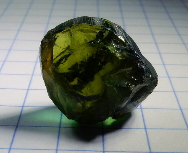 Green Tourmaline - 22.6ct - Hand Select Gem Rough - prettyrock.com