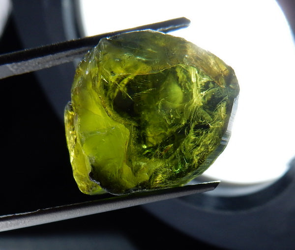 Green Tourmaline - 22.6ct - Hand Select Gem Rough - prettyrock.com