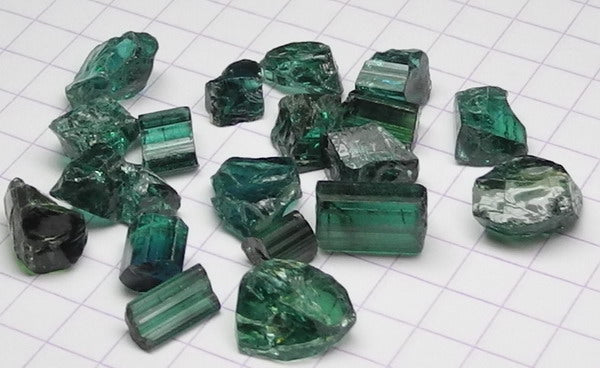 Indicolite Tourmaline - 33.69ct - Hand Select Gem Rough - prettyrock.com