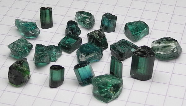 Indicolite Tourmaline - 33.69ct - Hand Select Gem Rough - prettyrock.com