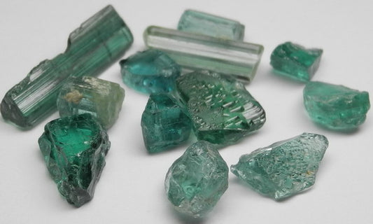 Indicolite Tourmaline - 23.1ct - Hand Select Gem Rough - prettyrock.com