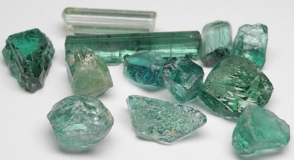 Indicolite Tourmaline - 23.1ct - Hand Select Gem Rough - prettyrock.com