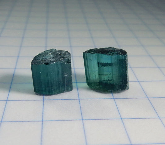 Indicolite Tourmaline - 7.42ct - Hand Select Gem Rough - prettyrock.com