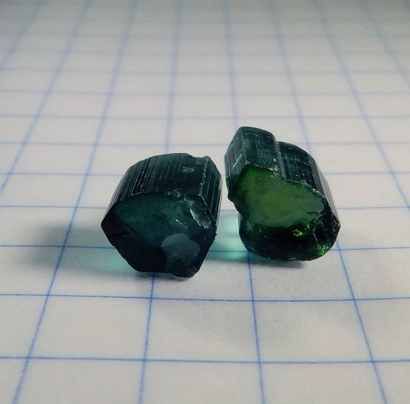 Indicolite Tourmaline - 7.42ct - Hand Select Gem Rough - prettyrock.com