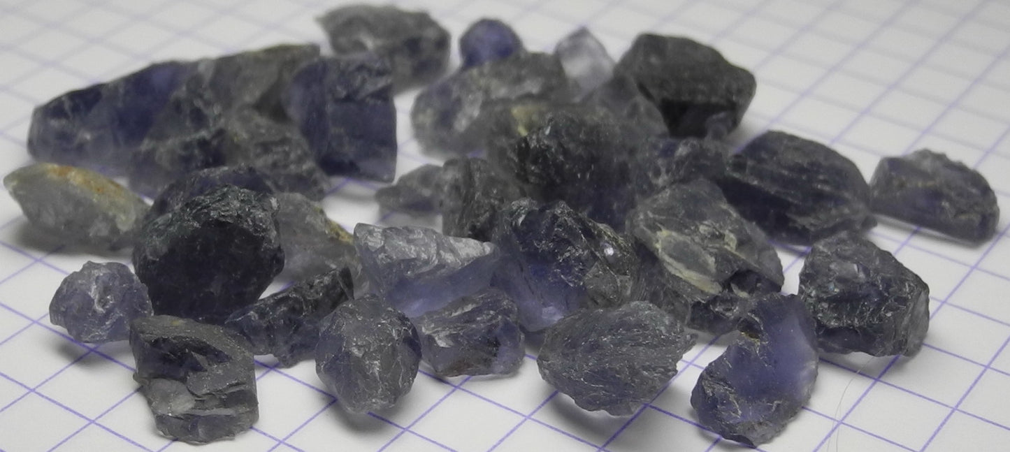 Iolite - 73.75ct - Hand Select Gem Rough - prettyrock.com