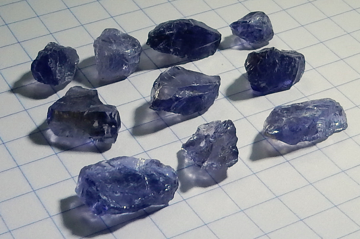 Iolite - 38.45ct - Hand Select Gem Rough - prettyrock.com