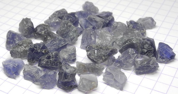 Iolite - 82.2ct - Hand Select Gem Rough - prettyrock.com