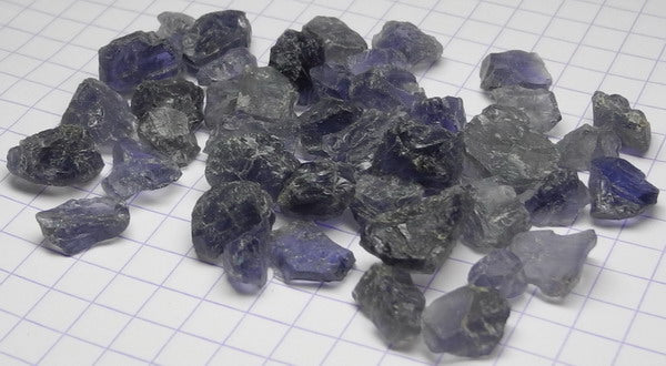 Iolite - 82.2ct - Hand Select Gem Rough - prettyrock.com