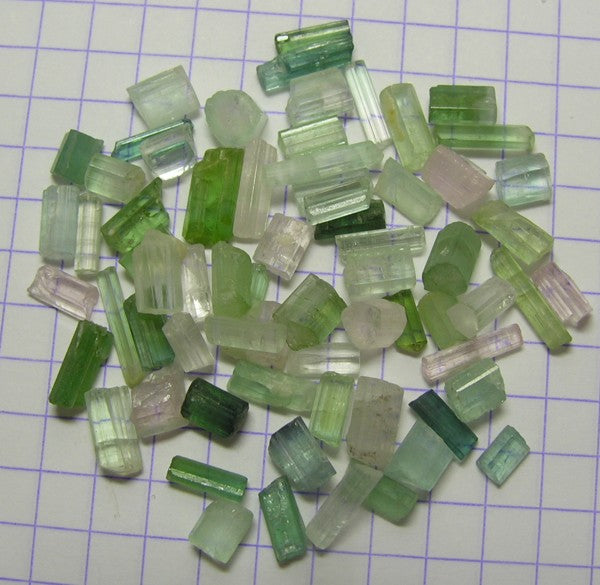 Mixed Tourmaline - 46.5ct - Hand Select Gem Rough - prettyrock.com