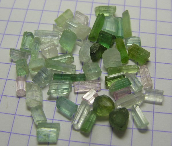 Mixed Tourmaline - 29ct - Hand Select Gem Rough - prettyrock.com