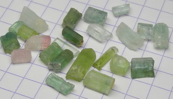 Mixed Tourmaline - 17.26ct - Hand Select Gem Rough - prettyrock.com