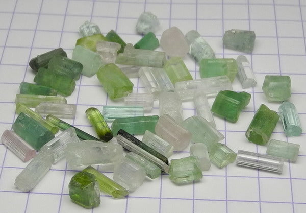 Mixed Tourmaline - 32.71ct - Hand Select Gem Rough - prettyrock.com