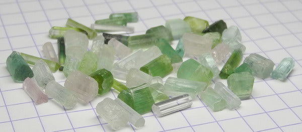 Mixed Tourmaline - 32.71ct - Hand Select Gem Rough - prettyrock.com