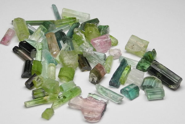 Mixed Tourmaline - 57.6ct - Hand Select Gem Rough - prettyrock.com