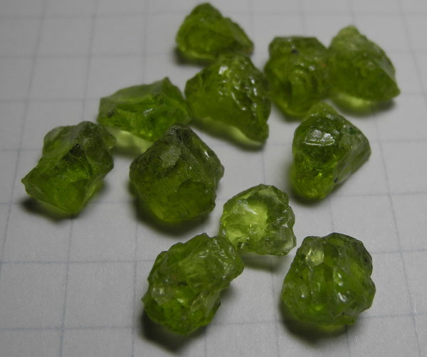 peridot - 34.89ct - Hand Select Gem Rough - prettyrock.com