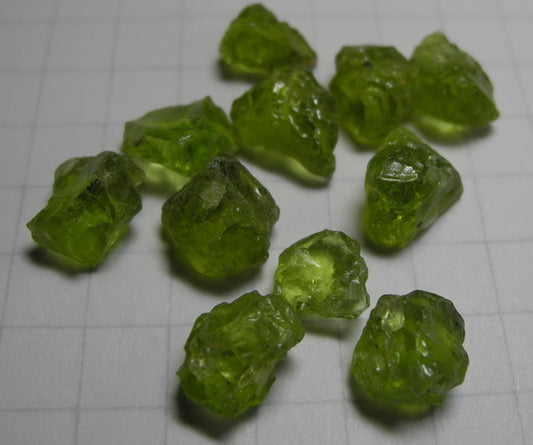 peridot - 34.89ct - Hand Select Gem Rough - prettyrock.com