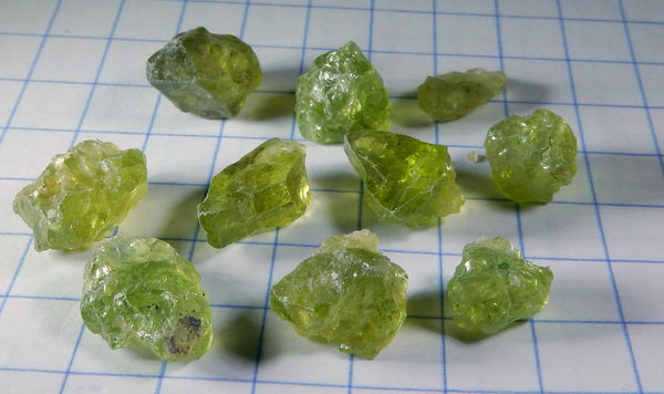 Peridot - 30.38ct - Hand Select Gem Rough - prettyrock.com