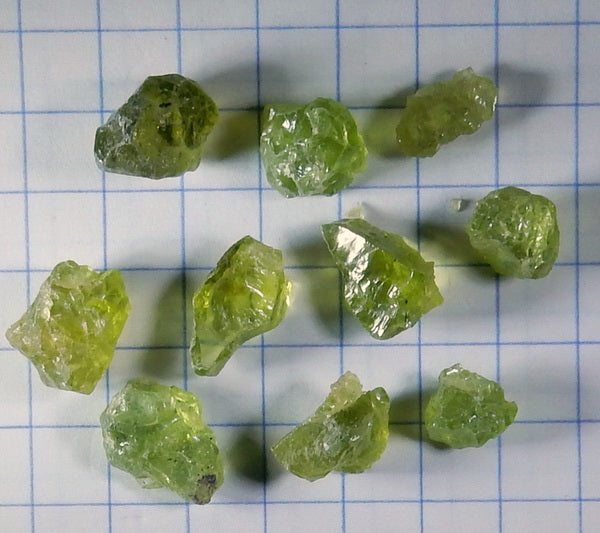 Peridot - 30.38ct - Hand Select Gem Rough - prettyrock.com