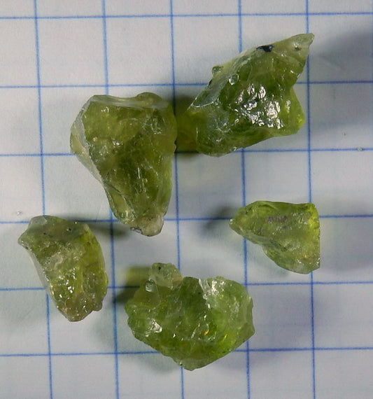 Peridot - 21.66ct - Hand Select Gem Rough - prettyrock.com