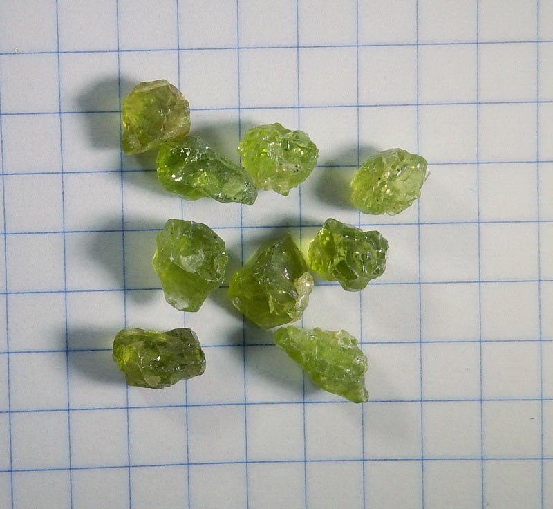 Peridot - 27.62ct - Hand Select Gem Rough - prettyrock.com