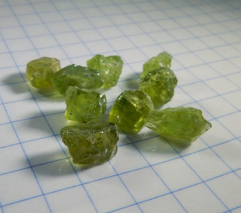 Peridot - 27.62ct - Hand Select Gem Rough - prettyrock.com