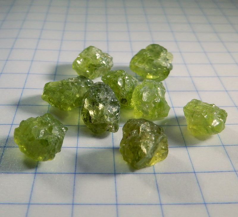 Peridot - 31.34ct - Hand Select Gem Rough - prettyrock.com