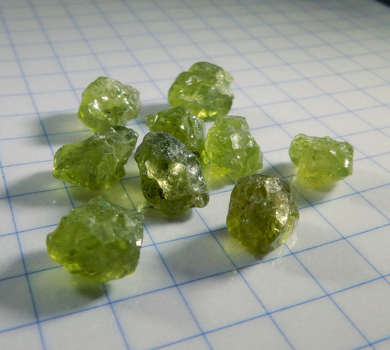 Peridot - 31.34ct - Hand Select Gem Rough - prettyrock.com