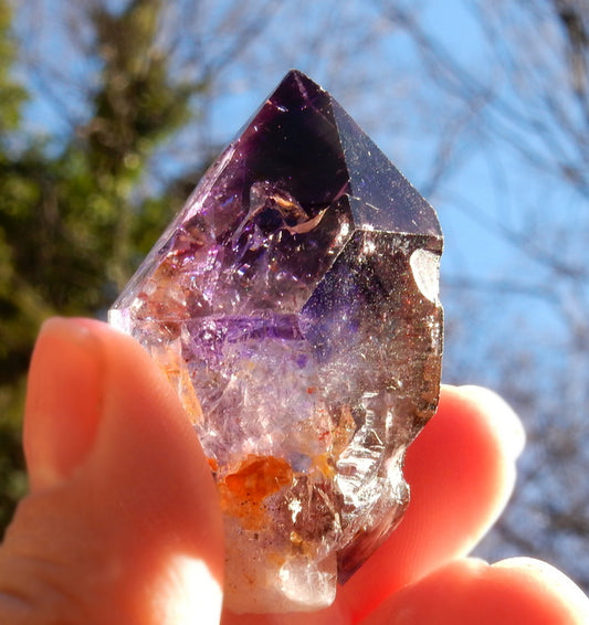 Shangaan Amethyst Smoky Quartz Crystal Scepter Mineral Specimen - 170.5 ct - prettyrock.com