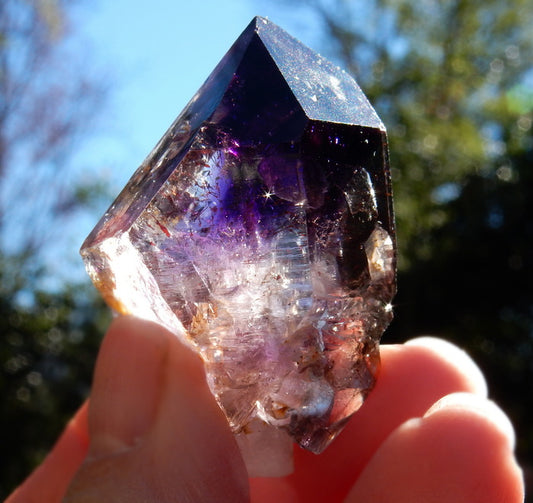 Shangaan Amethyst Smoky Quartz Crystal Scepter Mineral Specimen - 170.5 ct - prettyrock.com