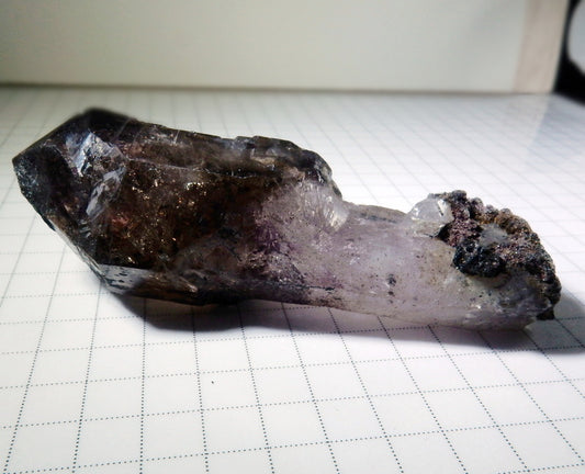 Shangaan Amethyst Smoky Quartz Crystal Mineral Specimen - 226.5 ct - prettyrock.com