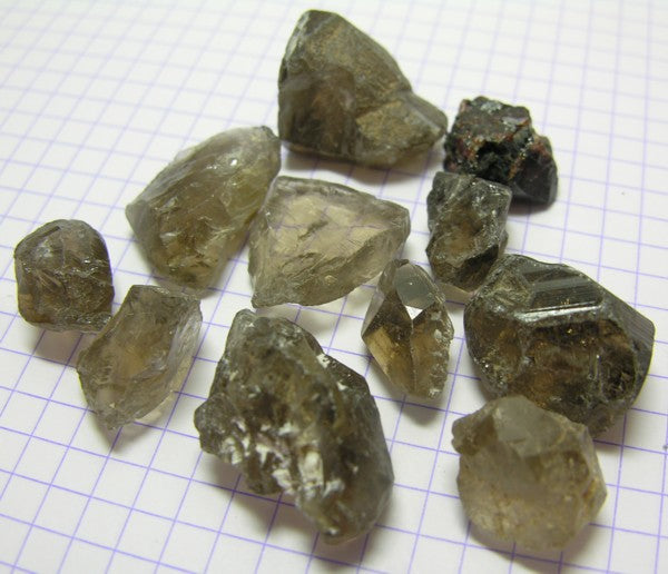 Smokey Quartz - 260ct - Hand Select Gem Rough - prettyrock.com